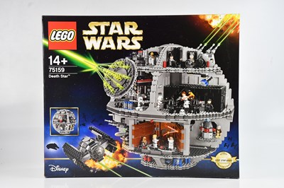 Lot 586 - LEGO; a LEGO Star Wars boxed set 75159 Death...