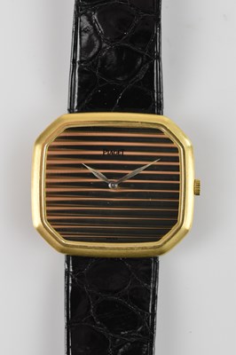 Lot 1021 - PIAGET; a lady's 18ct gold cased wristwatch...