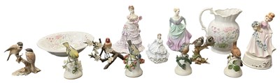 Lot 650 - ROYAL WORCESTER; two porcelain figures...