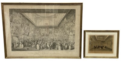 Lot 274 - Two 19th century black and white engravings,...