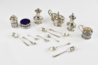 Lot 1509 - BAKER BROTHERS; a hallmarked silver three...