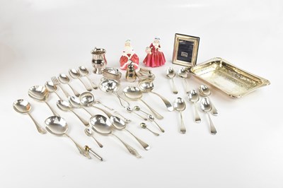 Lot 17 - A collection of silver plated items, including...