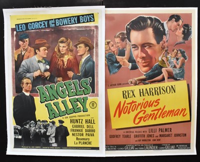 Lot 2140 - NOTORIOUS GENTLEMAN; an American one sheet...