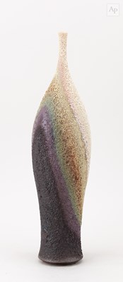 Lot 341 - JON BULL; a stoneware coloured lava bottle...