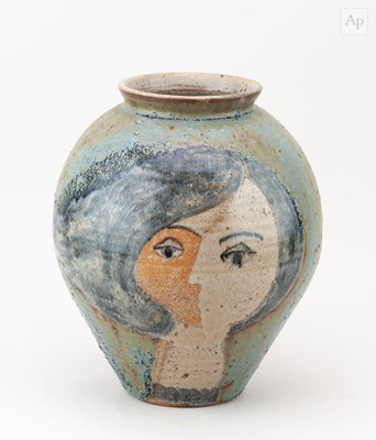 Lot 16 - ALAN BROUGH (1924-2012); an ovoid stoneware...
