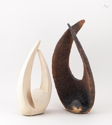 Lot 46 - BARBARA WATKINS; a large stoneware sculpture...