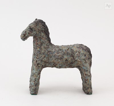 Lot 596 - TRICIA HARRISON; a small stoneware sculpture...