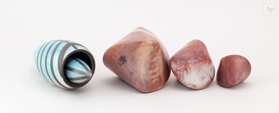 Lot 200 - ERIC MOSS (born 1959); a trio of raku...