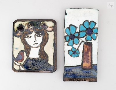 Lot 6 - ADAM DWORSKI (1917-2011); two earthenware wall...