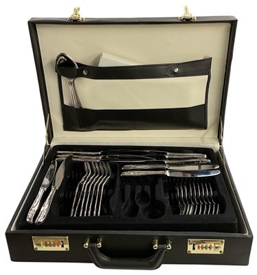 Lot 1005 - A modern German cased stainless steel part...