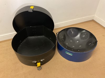 Lot 159 - A double tenor steel drum and case.