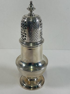 Lot 528 - A George V Scottish hallmarked silver sugar...