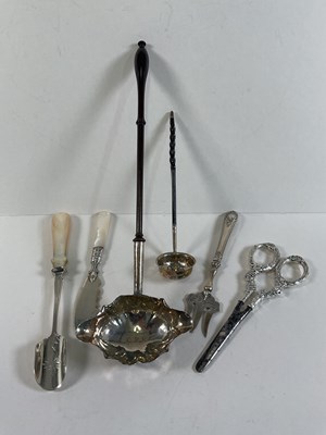 Lot 578 - ABRAHAM PETERSON; a long handled hallmarked...