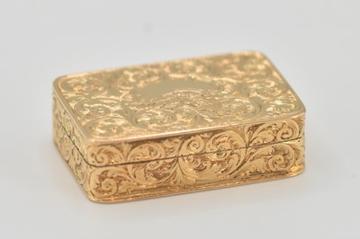 Lot 1145 - A George III hallmarked 18ct yellow gold...