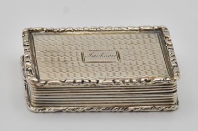 Lot 1059 - A George III hallmarked silver vinaigrette,...
