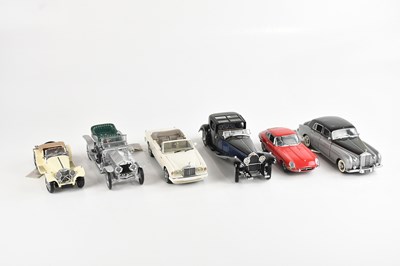 Lot 685 - FRANKLIN MINT; a collection of six model cars...