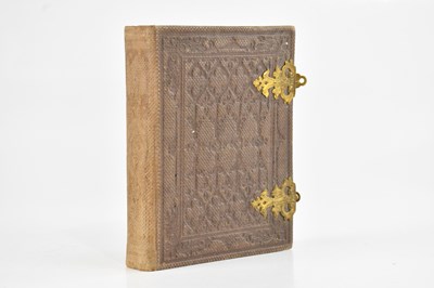 Lot 2251 - A small Victorian photograph album, containing...
