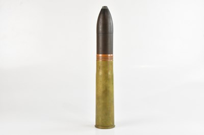 Lot 583 - A brass cased artillery shell, height 40cm.