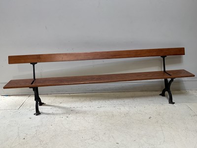 Lot 1074 - JOHN HEYWOOD, MANCHESTER; a cast iron and...