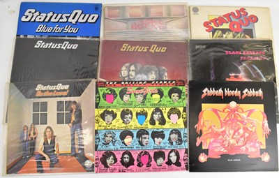 Lot 353 - Nine albums comprising Status Quo 'Piledriver',...