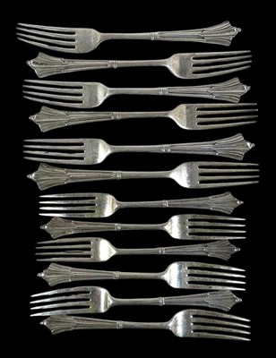 Lot 513 - MAXFIELD & SON; a set of six late Victorian...