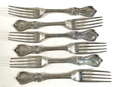 Lot 515 - A matched set of six early Victorian...
