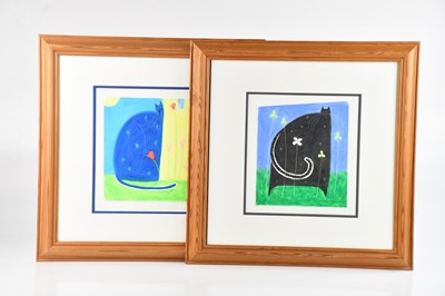 Lot 1702 - MANNER OF GOVINDER NAZRAN; pair of oils on...