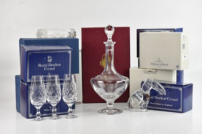 Lot 1589 - A collection of cut glassware comprising...