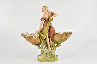 Lot 1384 - ROYAL DUX; a large centrepiece of an Art...