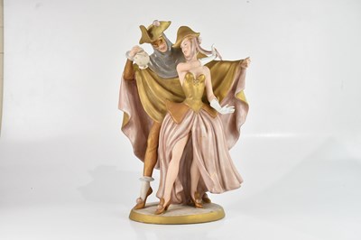 Lot 1381 - ROYAL DUX; a large and impressive figure group...