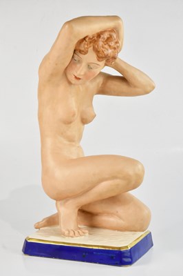 Lot 1554 - ROYAL DUX; a large and impressive Art Deco...
