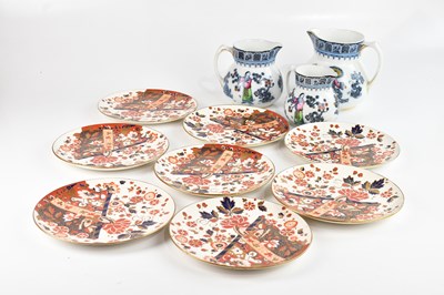Lot 280 - LOSOL WARE; a graduated set of three jugs in...