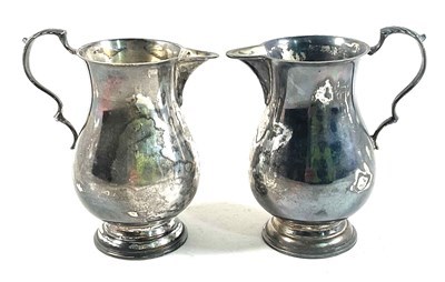 Lot 552 - H B; a pair of Elizabeth II hallmarked silver...