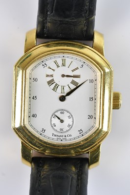 Lot 1003 - TIFFANY & CO; a rare gentleman's 18ct yellow...