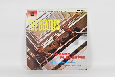 Lot 444 - THE BEATLES; 'Please Please Me' red vinyl with...