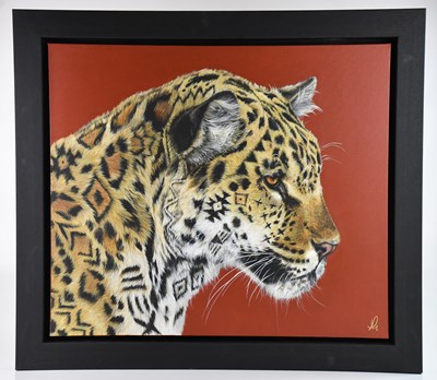 Lot 165 - HAYLEY GOODHEAD; oil on canvas, 'Jaztec',...