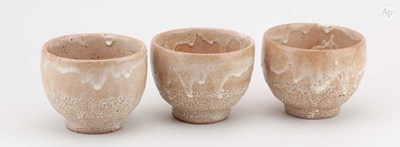 Lot 599 - ICHIRO KIMURA (1915-1978); a trio of stoneware...