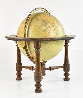 Lot 1367 - PHILIPS; a 12 inch tabletop library globe, on...