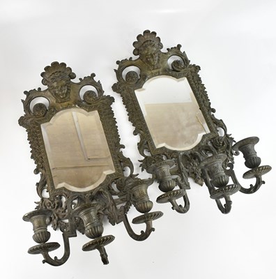 Lot 1330 - A pair of large and impressive bronze...