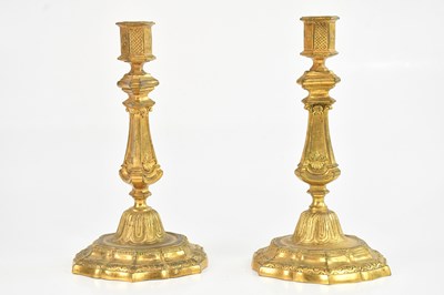 Lot 1351 - A pair of late 19th century gilt metal...