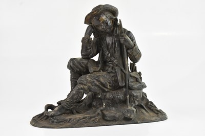 Lot 1341 - An early 20th century bronzed figure of a...