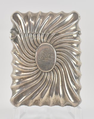 Lot 1115 - A late Victorian hallmarked silver vesta case,...