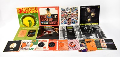 Lot 348 - Mixed LPs and singles to include albums...