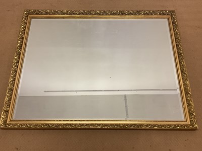Lot 661 - A modern large gilt framed wall mirror, 100 x...