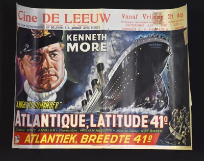 Lot 2129 - A NIGHT TO REMEMBER; an original Belgian movie...