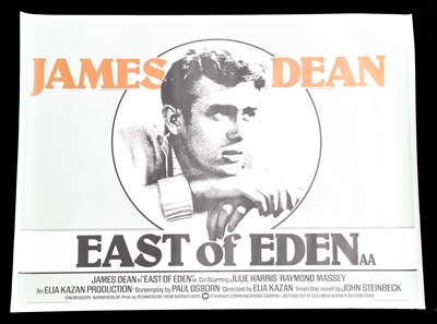 Lot 2120 - EAST OF EDEN; an original British quad poster,...