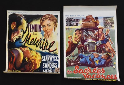 Lot 2149 - EUROPEAN CINEMA INTEREST; two original Belgian...