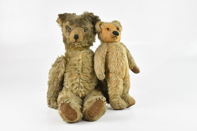 Lot 674 - CHAD VALLEY; a vintage plush bear, with button...
