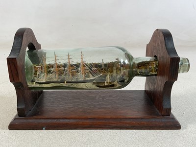 Lot 66 - A well detailed early 20th century ship in a...