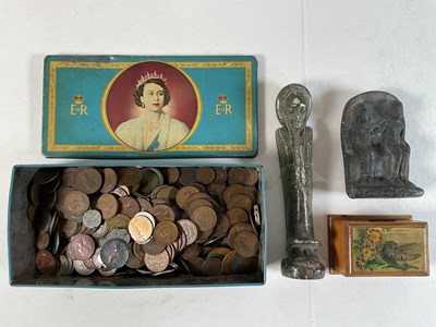 Lot 607 - A group of coins including some silver content...